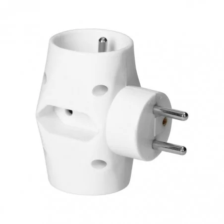 Rozgalezniki - potrójny rozgałęźnik 2x2p+z 1x2p/ii biały or-ae-13221 orno 