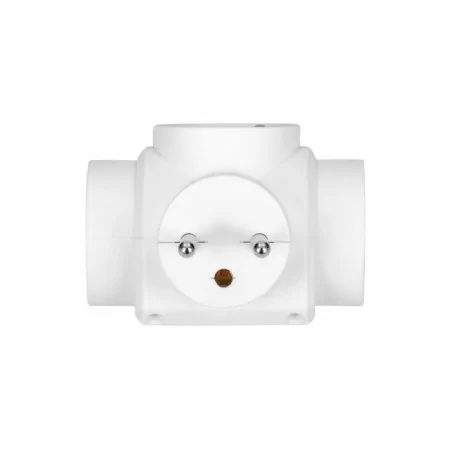 Rozgalezniki - rozgałęźnik potrójny 3x2p+z biały or-ae-13184 orno 