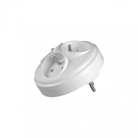 Rozgalezniki - okrągły rozgałęźnik 3x2p+z z podświetleniem r-36/s orno 