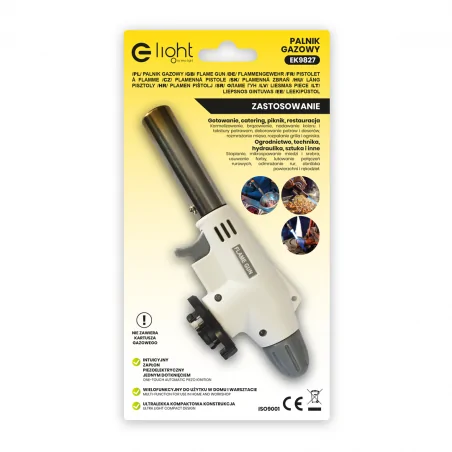 Zapalarki-elektryczne - zapalarka gazowa biała ek9827 eko-light 