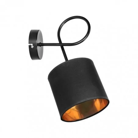 Kinkiety-do-salonu - czarny kinkiet metalowy e27 60w vigo ad-ld-6354be27t orno 