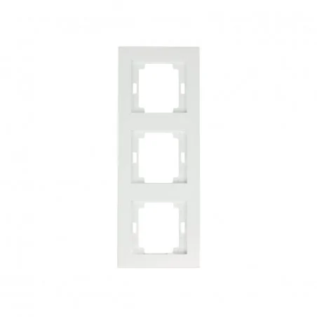 Ramki-potrojne - ramka potrójna  biała pionowa onyx ra-3op abex 