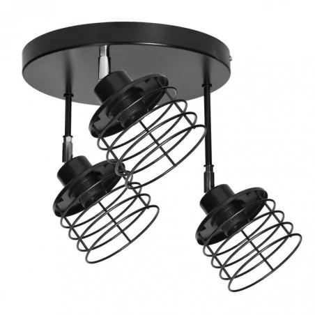 Lampy-sufitowe - lampa sufitowa wielopoziomowa ruchome głowice e27 3x60w isla ad-ld-6390be27m orno 