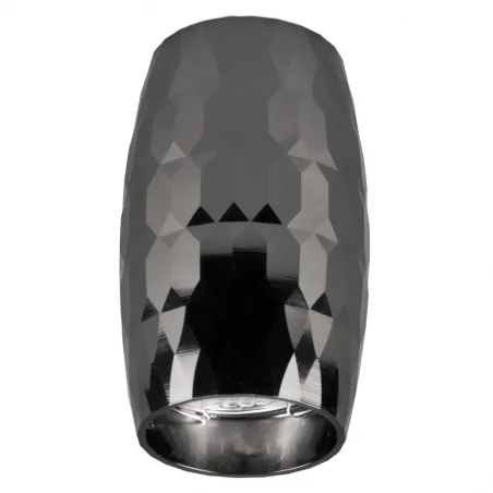 Oprawy-sufitowe - 323392 ozdobna oprawa sufitowa czarna tuba natynkowa bella gu10  polux 