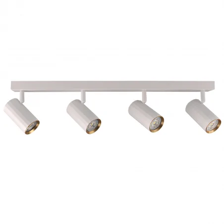 Kinkiety-do-salonu - 323507 oprawa ścienno sufitowa biało-złota 4xgu10 nicea polux 