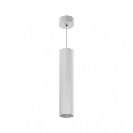 Lampy-sufitowe - lampa wisząca biała tuba gu10 35w barbra ad-op-6189wgu10 orno 