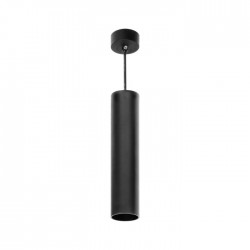 Lampy-sufitowe - czarna lampa - tuba wisząca du10 max. 35w barbra ad-op-6189bgu10 orno