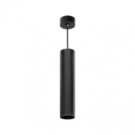 Lampy-sufitowe - czarna lampa - tuba wisząca du10 max. 35w barbra ad-op-6189bgu10 orno 