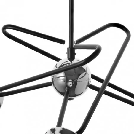 Lampy-sufitowe - nowoczesna lampa wisząca 3 kule chrom e14 3x40w galaksi 3p ad-ld-6214gge14s orno 