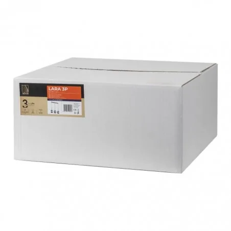 Lampy-sufitowe - lampa wisząca czarna - lustrzana e27 3x60w lara 3p ad-ld-6217be27s orno 