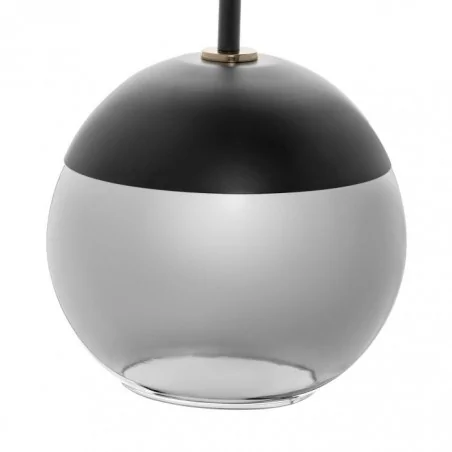 Lampy-sufitowe - lampa wisząca czarna - lustrzana e27 3x60w lara 3p ad-ld-6217be27s orno 