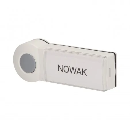 Dzwonki-do-drzwi-bezprzewodowe - przycisk bezprzewodowy do rozbudowy dzwonków emo i disco biały or-db-kh-120pd/w orno 