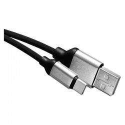 Kable-usb - sm7025bl czarny kabel usb 2.0 1m wtyk a-c do ładowania telefonu emos