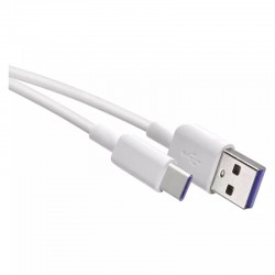 Kable-usb - sm7026 biały kabel usb 2.0 1,5m wtyk a-c do ładowania telefonu emos