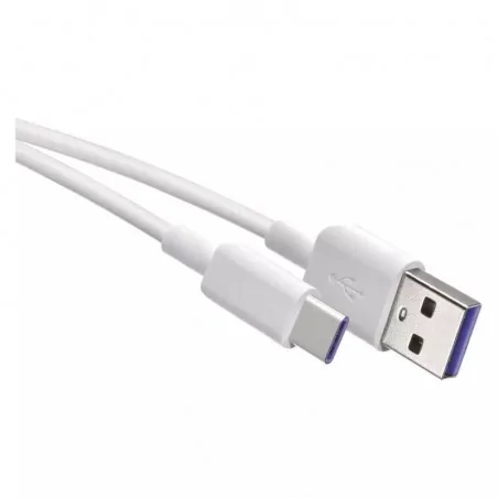 Kable-usb - sm7026 biały kabel usb 2.0 1,5m wtyk a-c do ładowania telefonu emos 