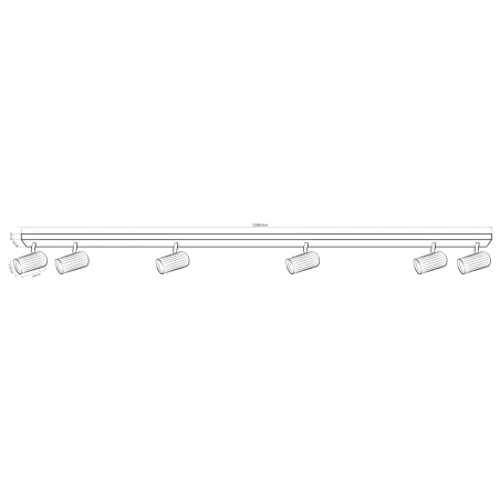 Kinkiety-do-salonu - 323514 oprawa ścienno sufitowa biało-złota 6xgu10 nicea polux 