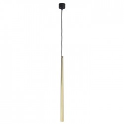 Lampy-sufitowe - wisząca tuba złota 170cm g9 1x6w tabung 1p ad-ld-6230cg9 orno