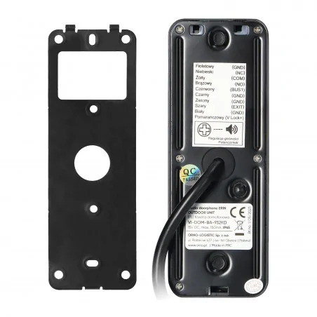 Domofony - zestaw domofonowy jednorodzinny 2-żyłowy z szyfratorem rfid erin or-dom-ba-932/w vibell orno 