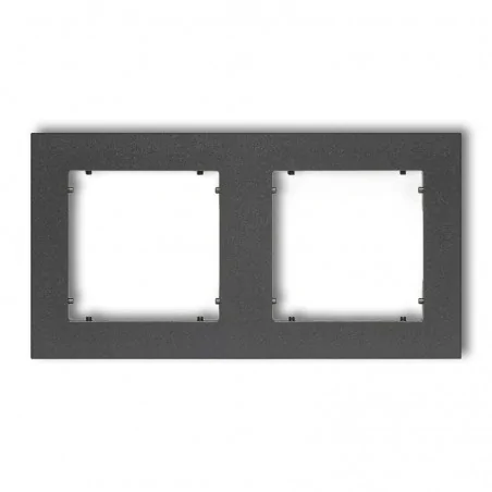 Ramki-podwojne - ramka podwójna grafitowa 11mr-2 deco mini karlik 