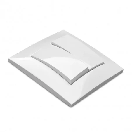 Wylaczniki-podwojne - włącznik podwójny biały w ramce podtynkowy carla 1711-00  elektro-plast 