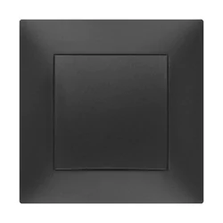 Wylaczniki-krzyzowe - włącznik krzyżowy czarny w ramce podtynkowy carla 1715-09 elektro-plast