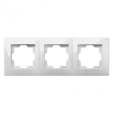 Ramki-potrojne - biała ramka potrójna do serii carla 1773-00  elektro-plast 