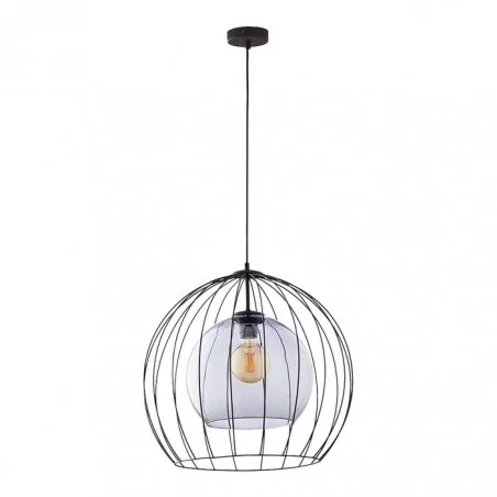 Lampy-sufitowe - lampa wisząca druciano-szklana e27 60w dunia 500 1p ad-ld-6234be27s orno 