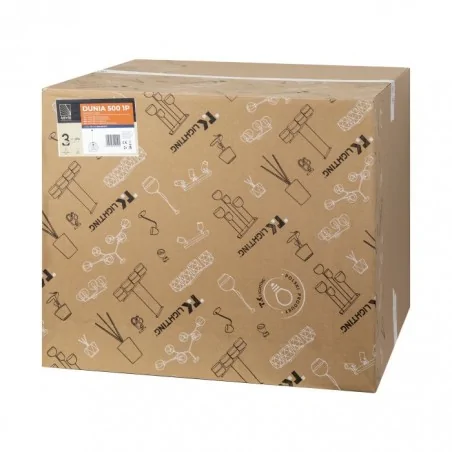 Lampy-sufitowe - lampa wisząca druciano-szklana e27 60w dunia 500 1p ad-ld-6234be27s orno 