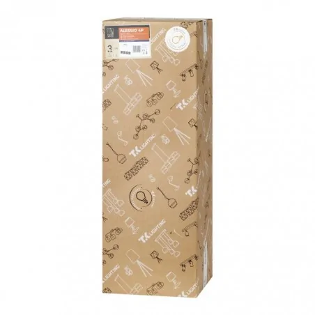 Lampy-sufitowe - elegancka lampa wisząca czarno-złota e27 60w alessio 4p ad-ld-6244bce27t orno 