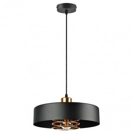 Lampy-sufitowe - nowoczesna lampa wisząca okrągła 30cm e27 60w chiro ad-ld-6267be27m orno 