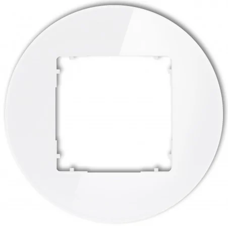 Ramki-pojedyncze - ramka pojedyncza okrągła z efektem szkła biała icon 0-0-irso-1 karlik 