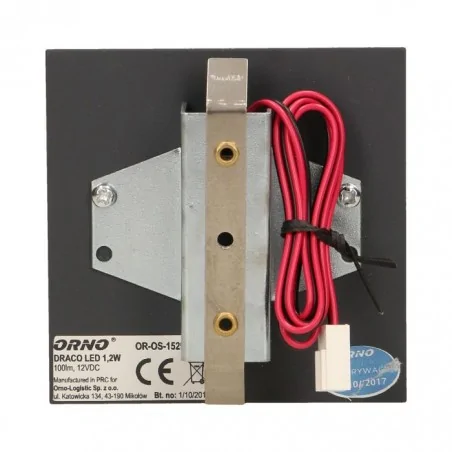Oswietlenie-schodowe-ciepla-barwa - grafitowa lampa schodowa 12c dc led 1,2w 6000k 100lm draco or-os-1529l6/gr orno 