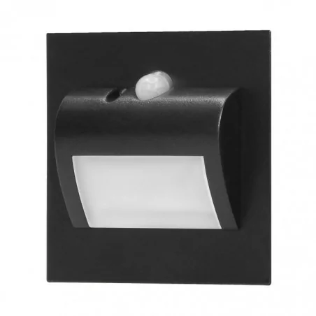 Oswietlenie-schodowe-zimna-barwa - oprawa schodowa podtynkowa led 1,2w czujnik ruchu i zmierzchu 12vdc 30lm 6000k draco od-os-6164lr6/b orno 