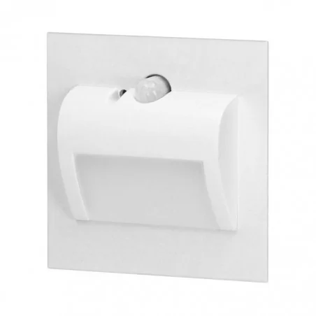 Oswietlenie-schodowe - lampa schodowa podtynkowa z czujnikiem ruchu i zmierzchu 12vdc 30lm 4000k led 1,2w draco ad-os-6164lr4/w orno 
