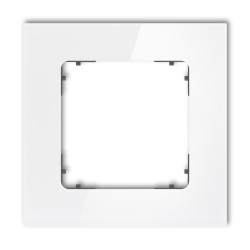 Ramki-pojedyncze - pojedyncza ramka z efektem szkła w biała/spód grafitowy mat kwadratowa icon 0-28-irsk-1 karlik