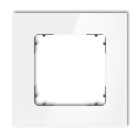 Ramki-pojedyncze - pojedyncza ramka z efektem szkła w biała/spód grafitowy mat kwadratowa icon 0-28-irsk-1 karlik 