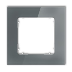 Ramki-pojedyncze - ramka pojedyncza z efektem szkła grafitowa z białym spodem icon 28-0-irsk-1 karlik