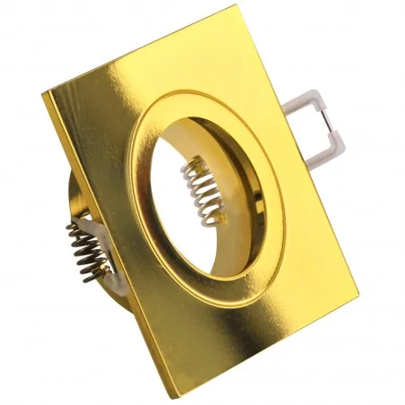 Oprawy-sufitowe-stale - 323347 febe oprawa sufitowa podtynkowa złota kwadratowa gu10 polux 