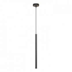 Lampy-sufitowe - czarna lampa wisząca tuba 120cm g9 1x20w harmoni ad-ld-6315bg9 orno