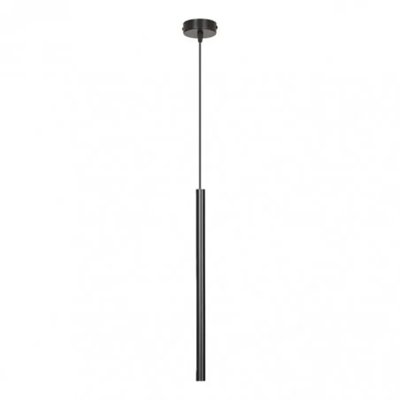 Lampy-sufitowe - czarna lampa wisząca tuba 120cm g9 1x20w harmoni ad-ld-6315bg9 orno 