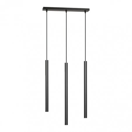Lampy-sufitowe - oświetlenie wiszące 3 czarne tuby g9 3x20w harmoni ad-ld-6316bg9 orno 