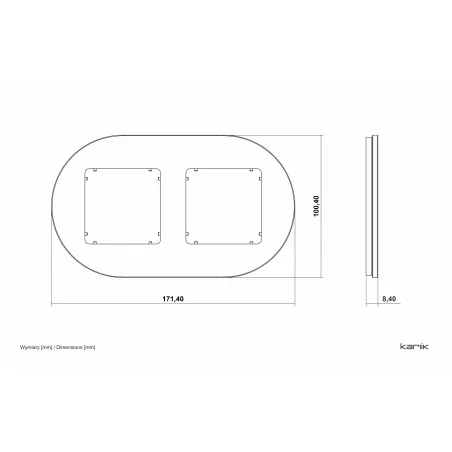 Ramki-podwojne - biała ramka podwójna z efektem szkła okrągła icon 0-0-irso-2 karlik 