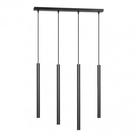 Lampy-sufitowe - lampa wisząca listwa 60cm czarna g9 4x20w harmoni ad-ld-6317bg9 orno 