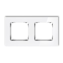 Ramki-podwojne - ramka podwójna z efektem szkła kwadratowa biała z czarnym spodem icon 0-12-irsk-2 karlik