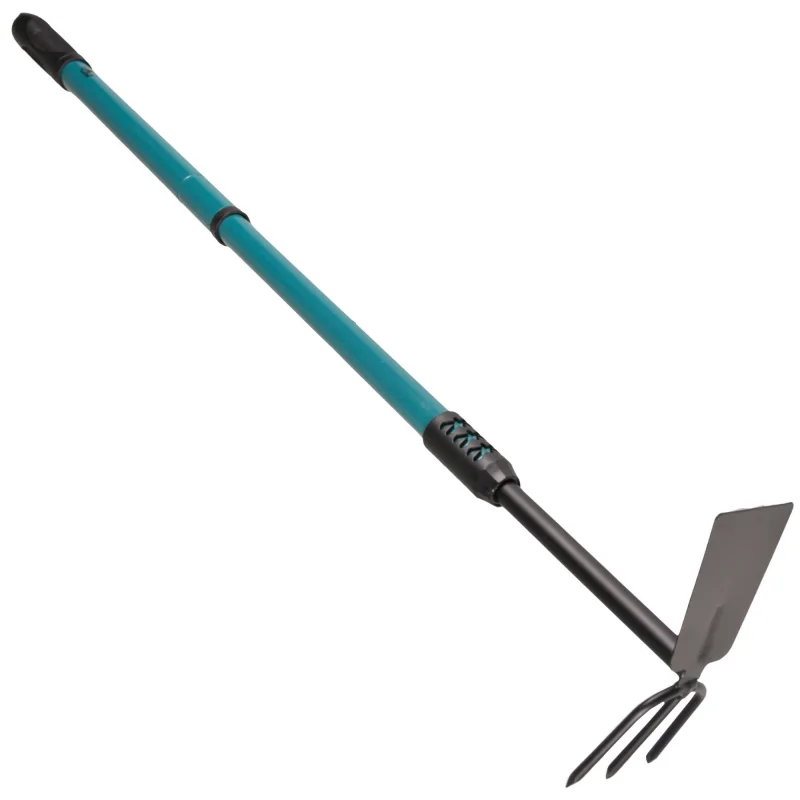 Narzedzia-ogrodowe - ogrodowa motyka z grabkami na rączce teleskopowej 323736 polux firmy POLUX GOLDLUX 