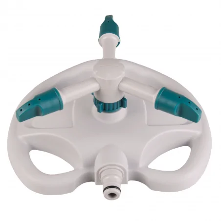 Narzedzia-ogrodowe - zraszacz ogrodowy obrotowy 360° trójramienny 323859 polux 