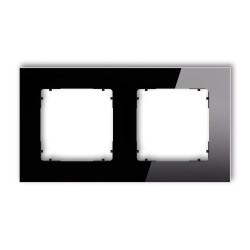 Ramki-podwojne - ramka podwójna z efektem szkła kwadratowa w kolorze czarnym icon 12-12-irsk-2 karlik