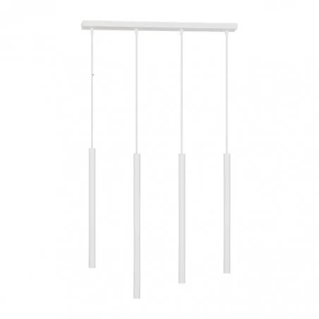 Lampy-sufitowe - białe oświetlenie wiszące 4 tuby x g9 20w harmoni ad-ld-6317wg9 orno 