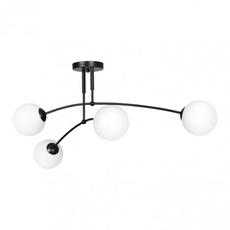 Lampy-sufitowe - oświetlenie wiszące 4 kule e14 4x40w monza ad-ld-6322b-we14sm orno 