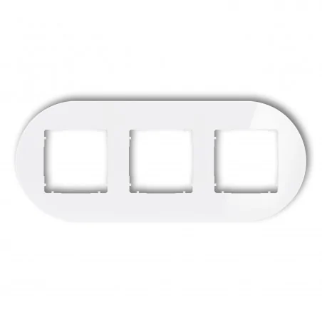 Ramki-potrojne - okrągła ramka potrójna z efektem szkła biała icon 0-0-irso-3 karlik 